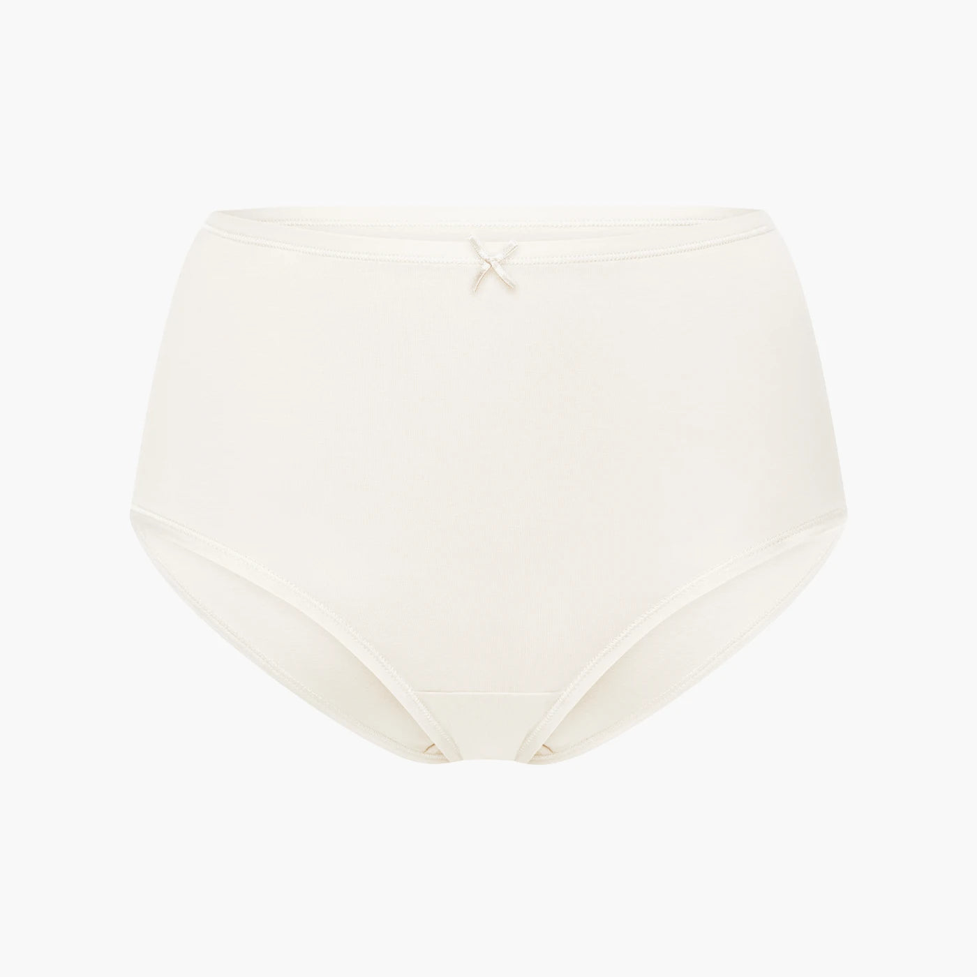 سروال قصير قطني عالي الخصر