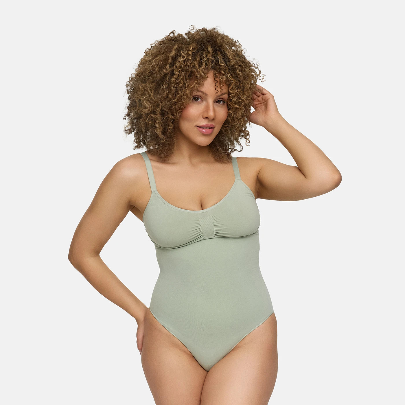 Bodysuit sculpting shapewear with briefs