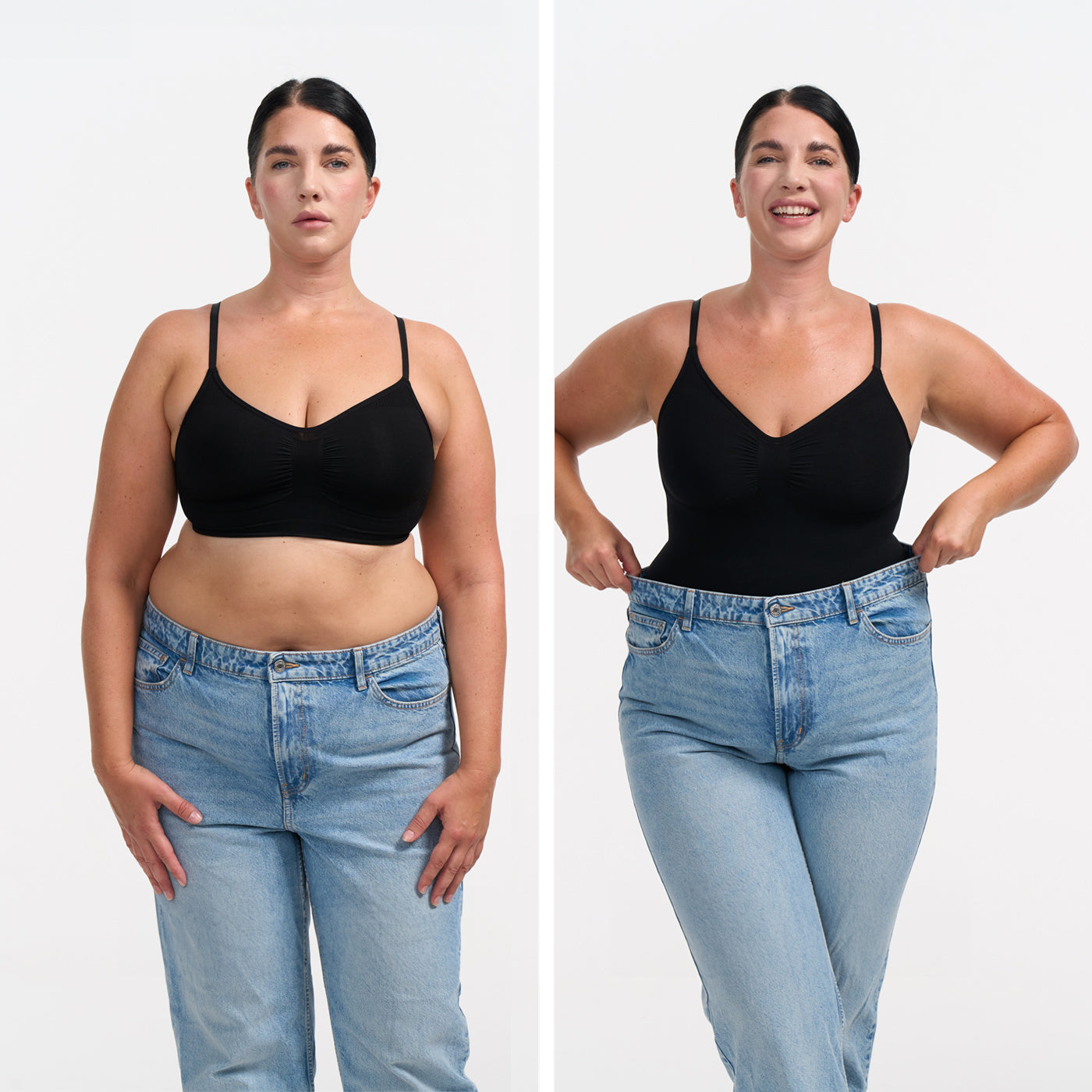 Bodysuit -beeldende shapewear met touwtje