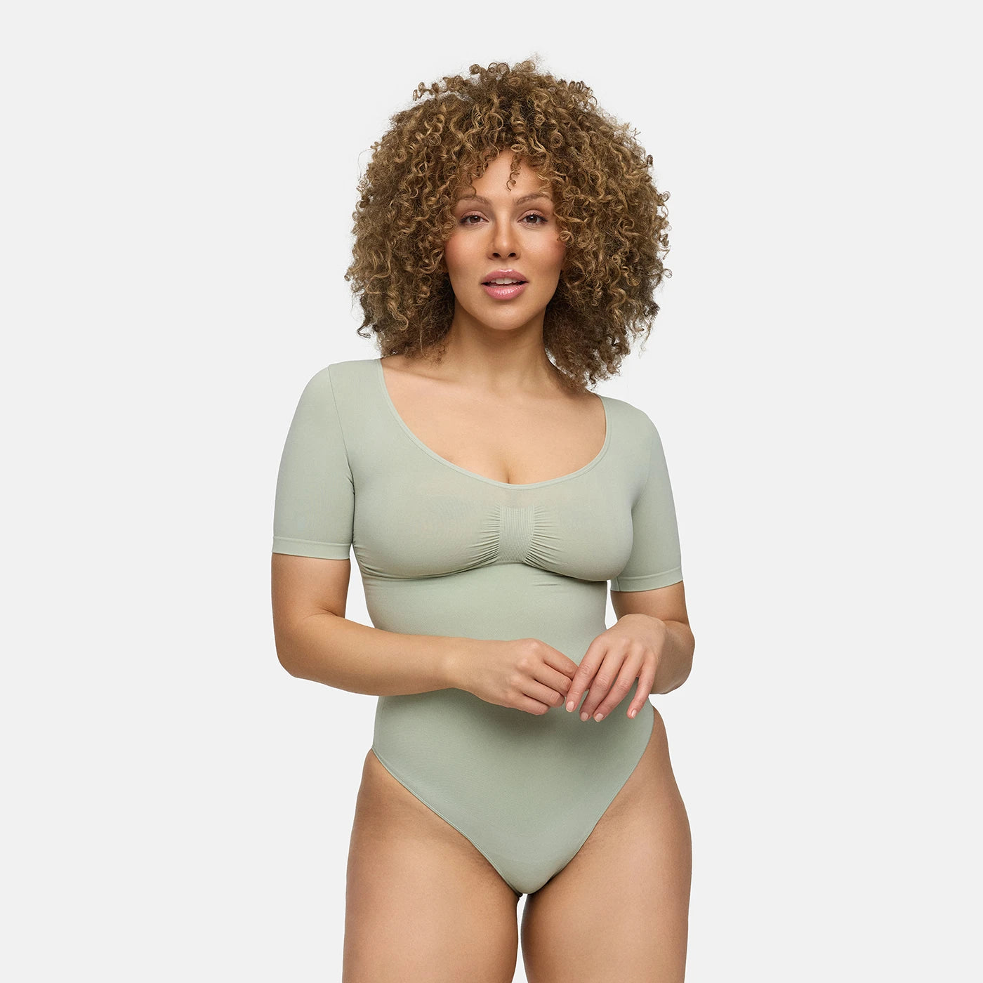 T-Shirt Bodysuit Sculpting Shapewear mit Slip