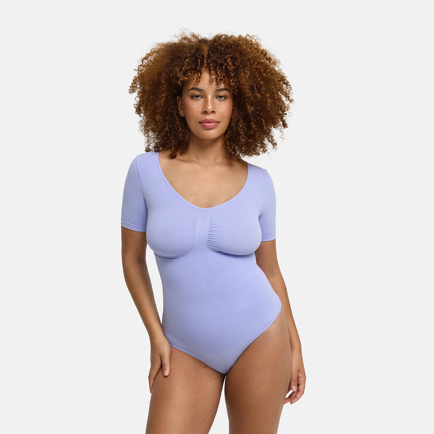 T-shirt bodysuit sculpting shapewear met string
