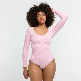 Bodysuit Sculpting Shapewear Longsleeve mit String