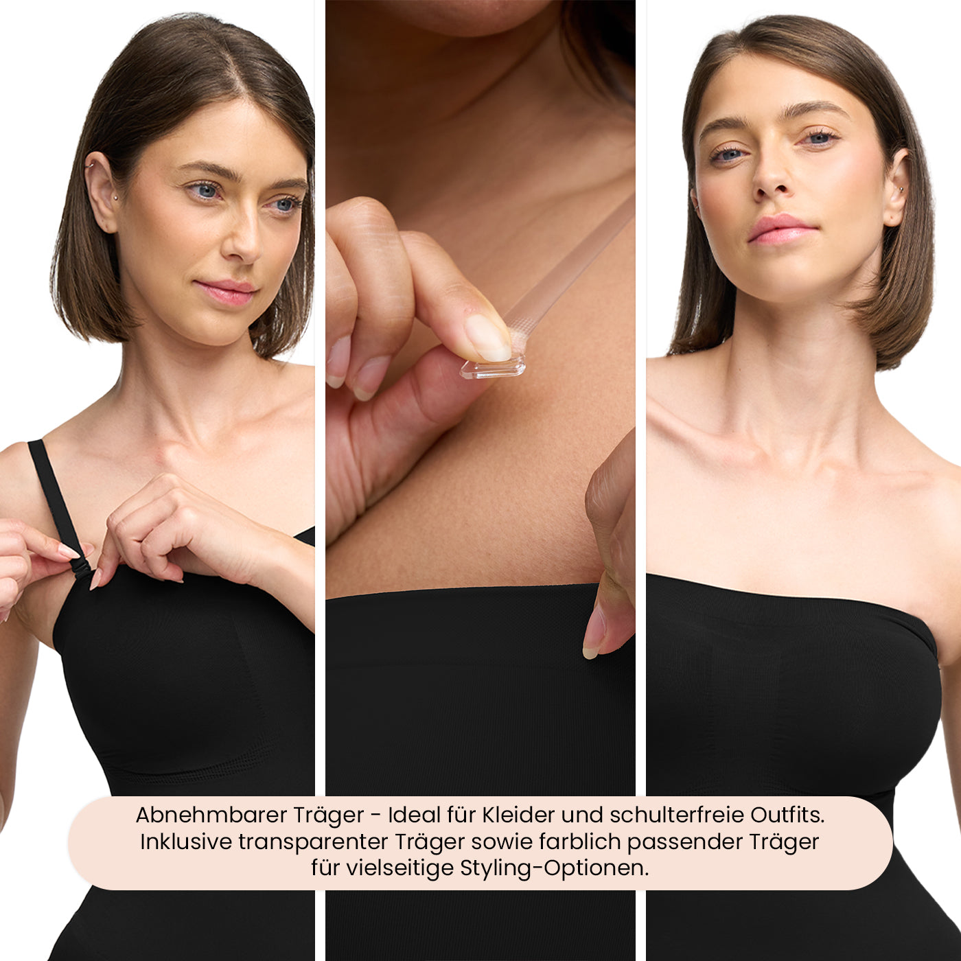 Trägerloser Bodysuit Sculpting Shapewear mit Slip
