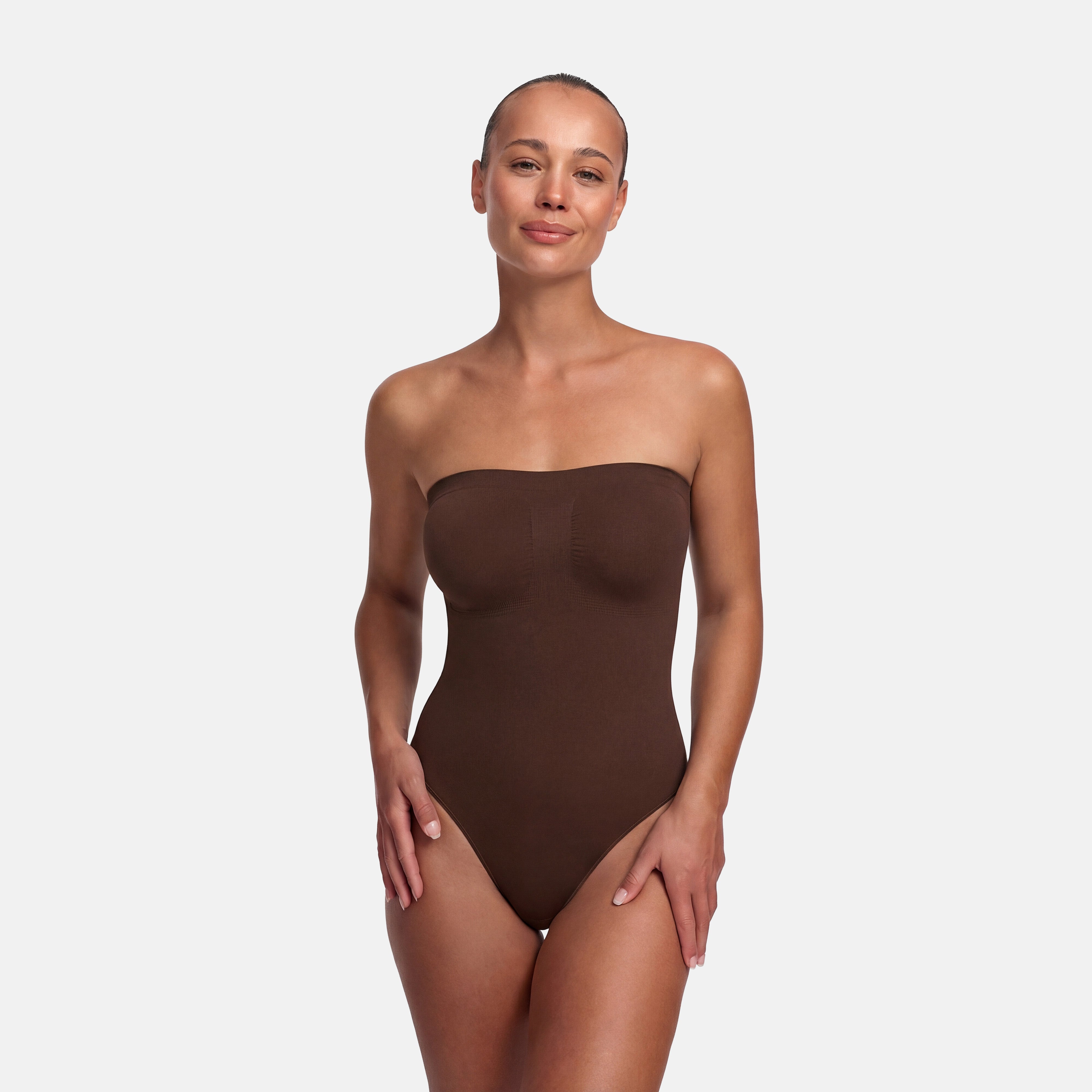 Trägerloser Bodysuit Sculpting Shapewear mit String