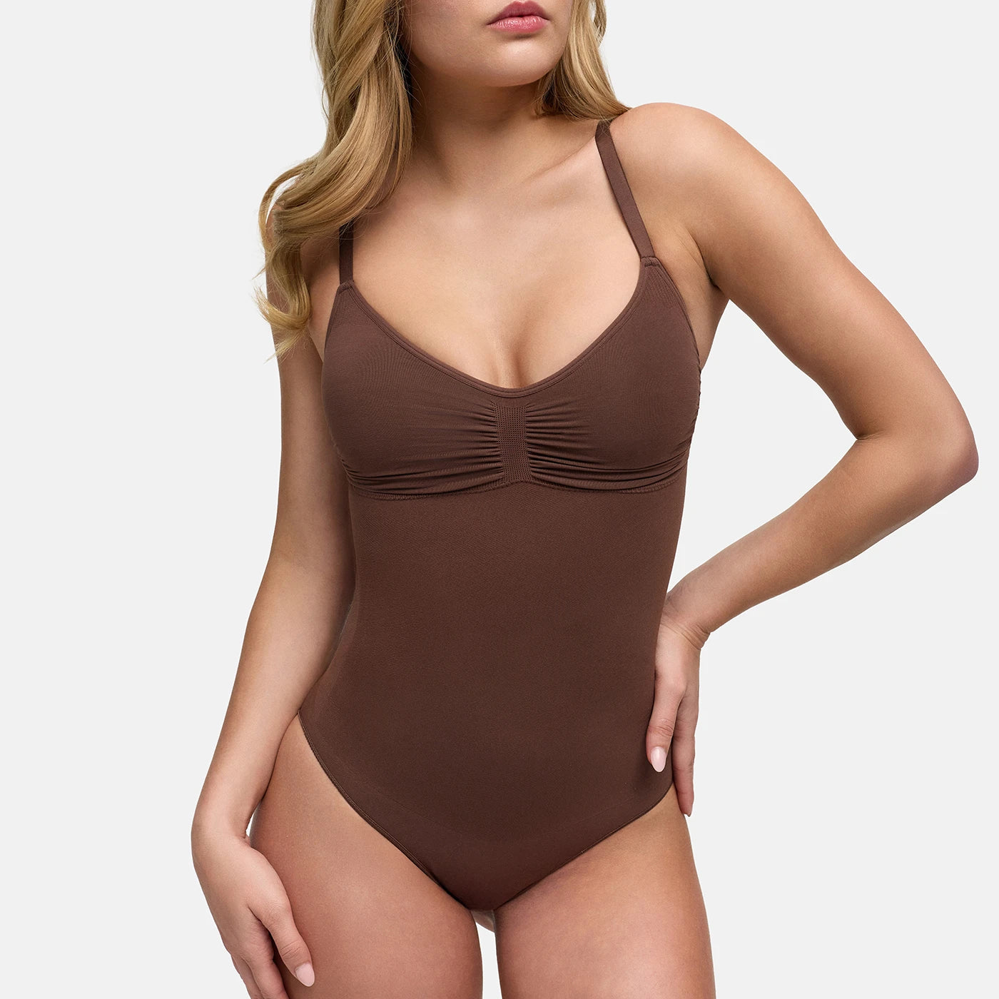 Bodysuit Sculpting Shapewear mit integrierten Pads mit Slip