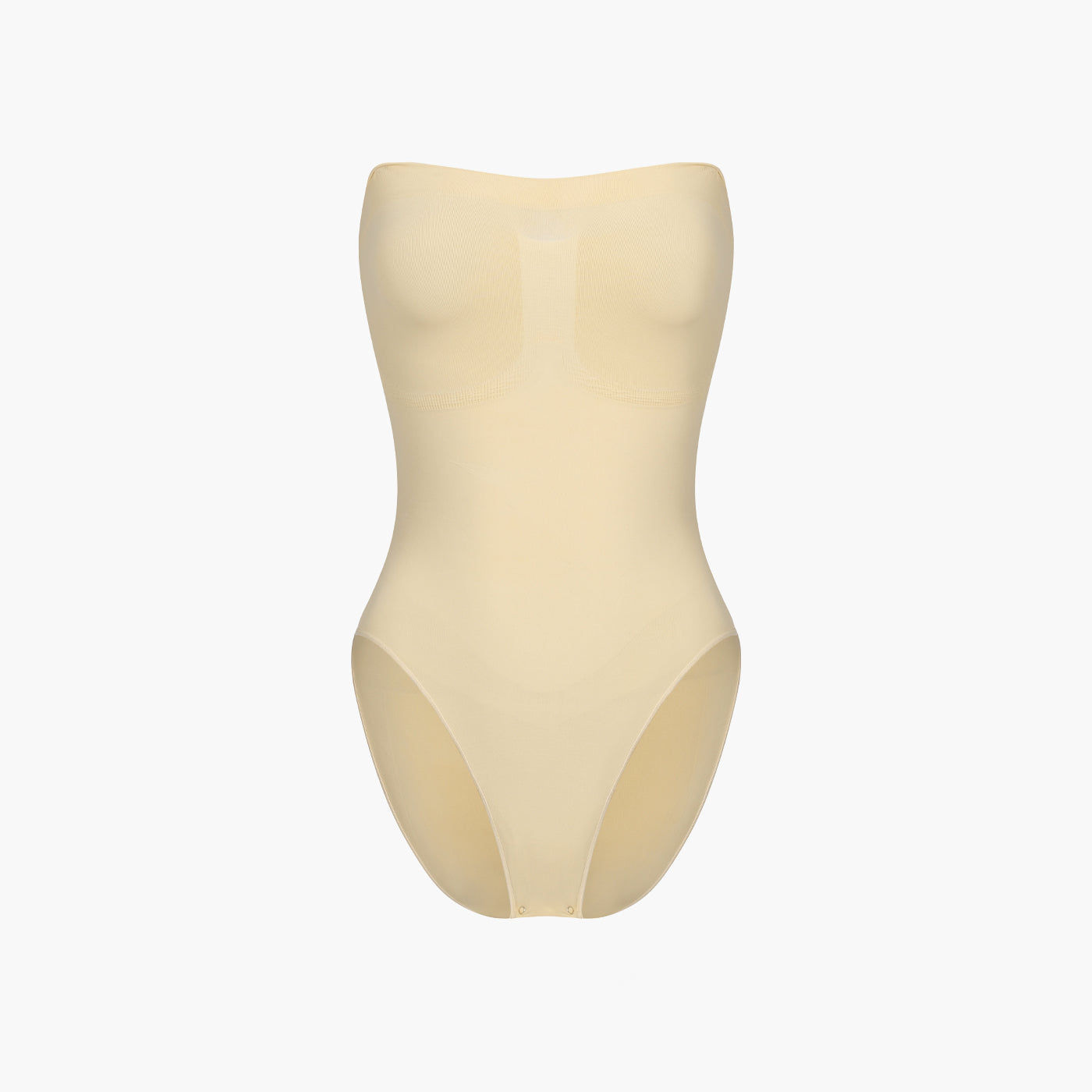 Strapless bodysuit sculpting shapewear with briefs