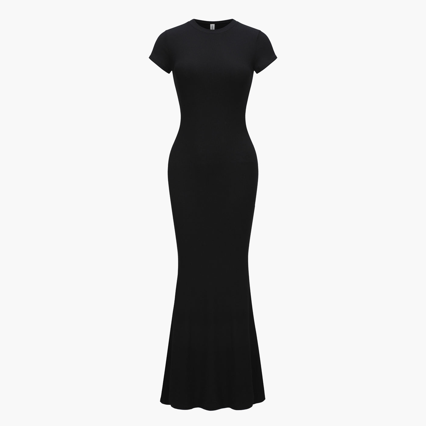 Ribbed T-shirt maxi dress