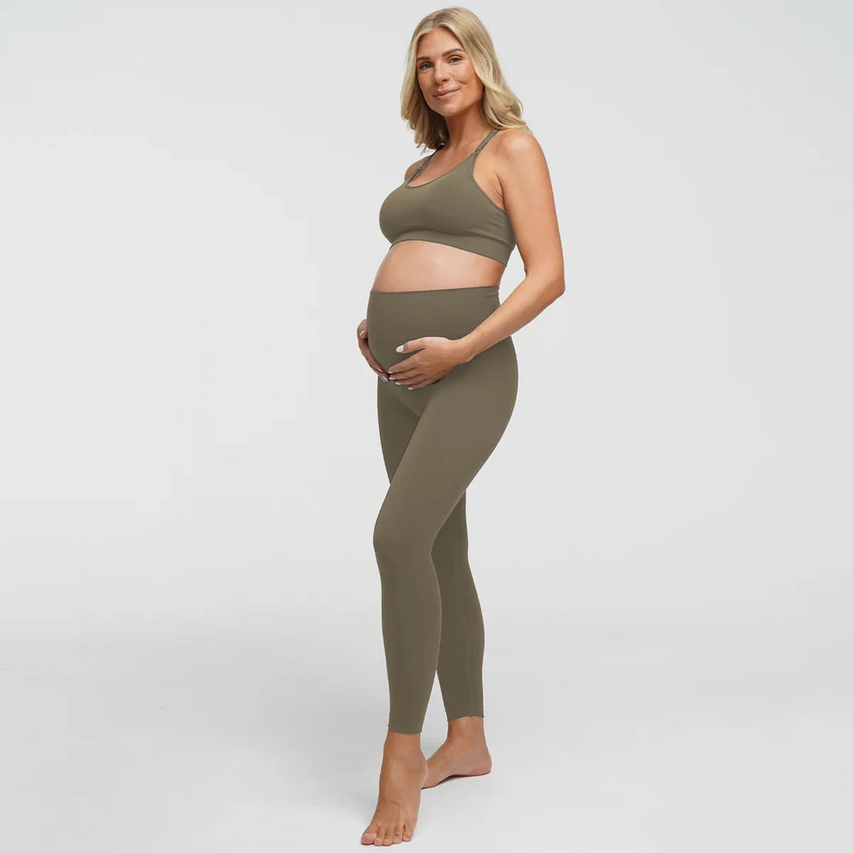 Seamless maternity leggings