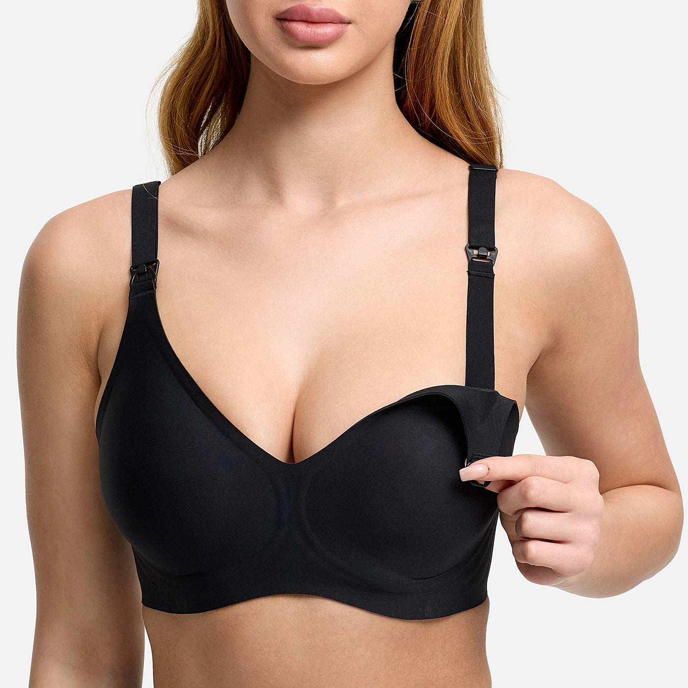 Comfort nursing bra without underwire
