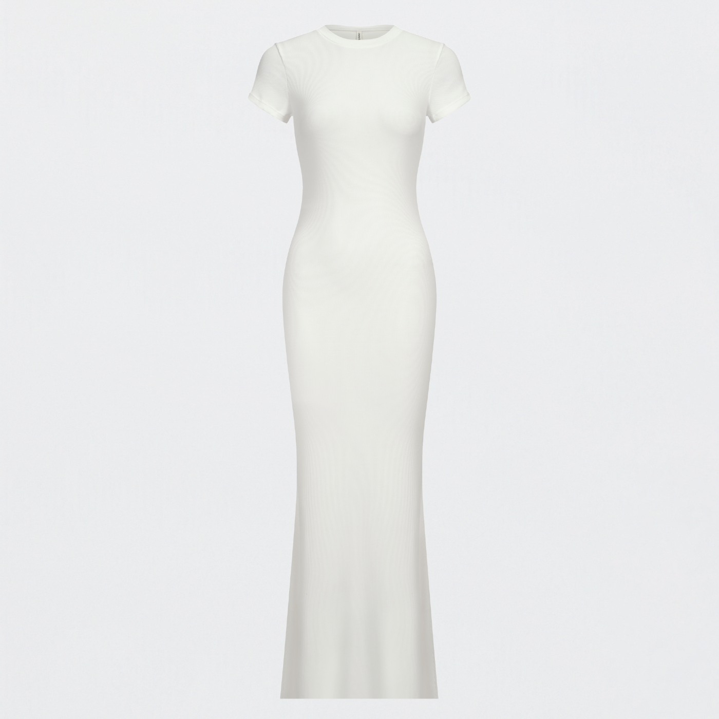 Ribbed T-shirt maxi dress