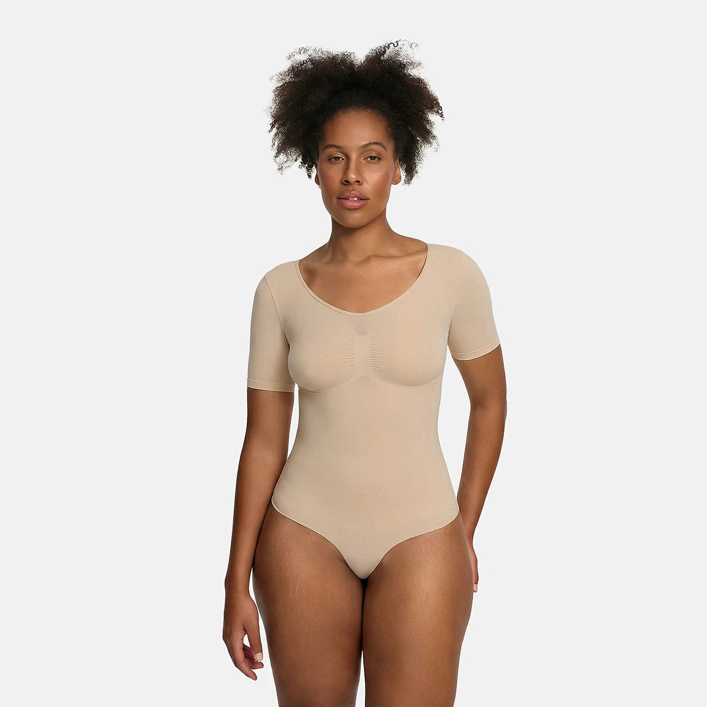 Body T-shirt sculptant avec string