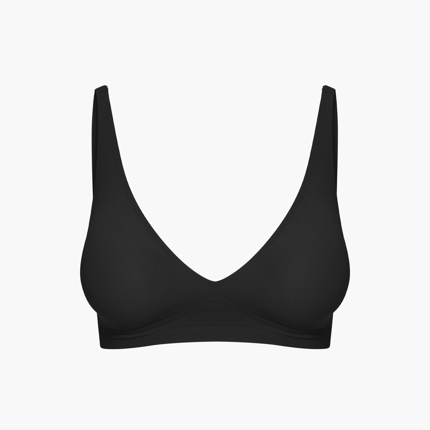 Reggiseno A Triangolo In Cotone Stretch - Nero | Benetton - Foto 4