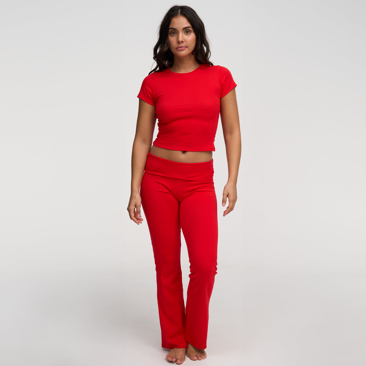 Leggings a zampa in cotone