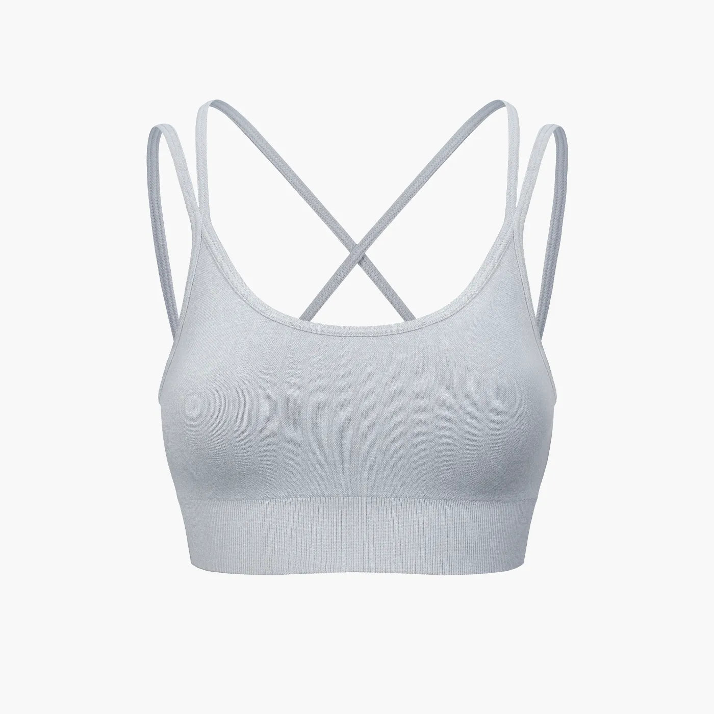 Reggiseno sportivo incrociato senza cuciture
