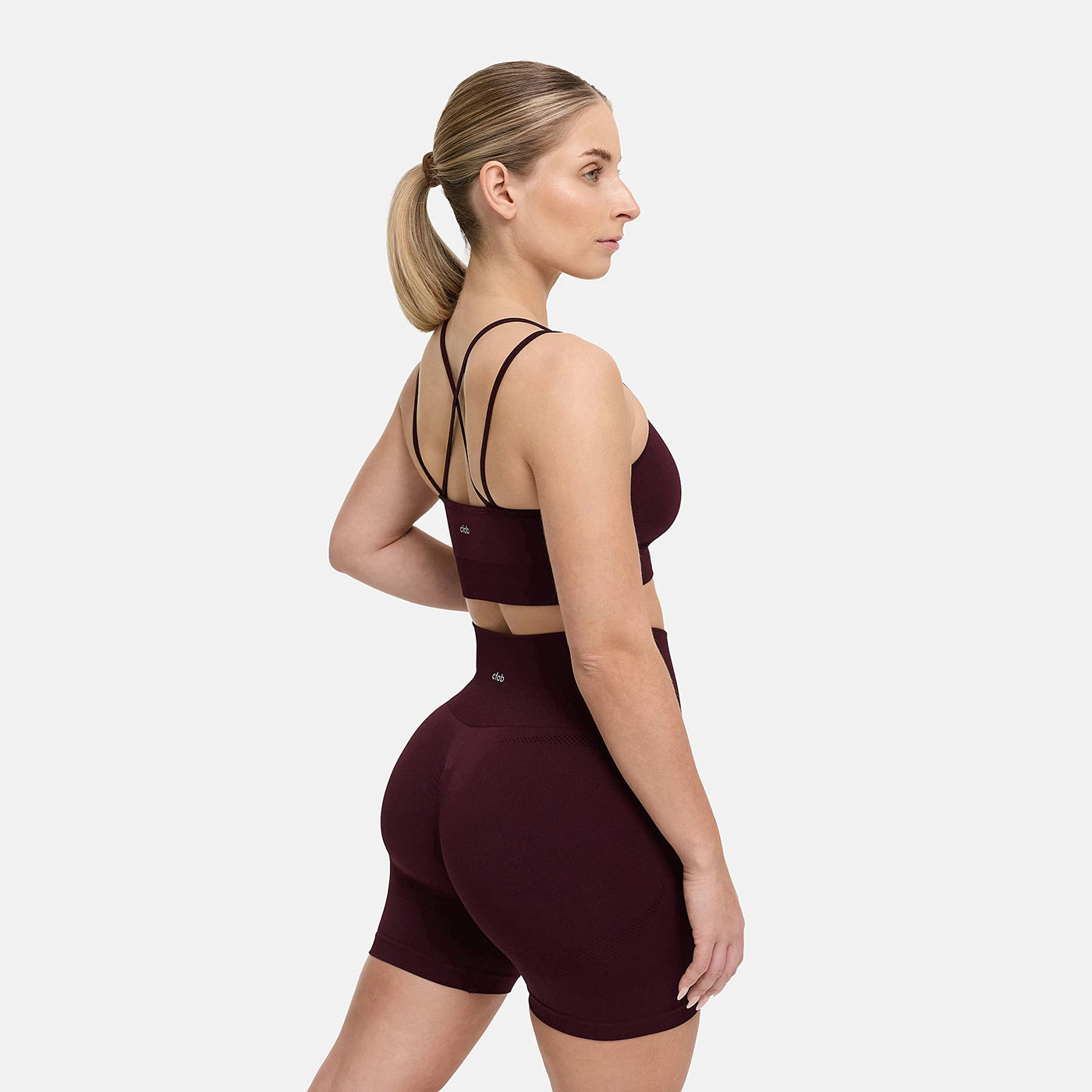 Reggiseno sportivo incrociato senza cuciture