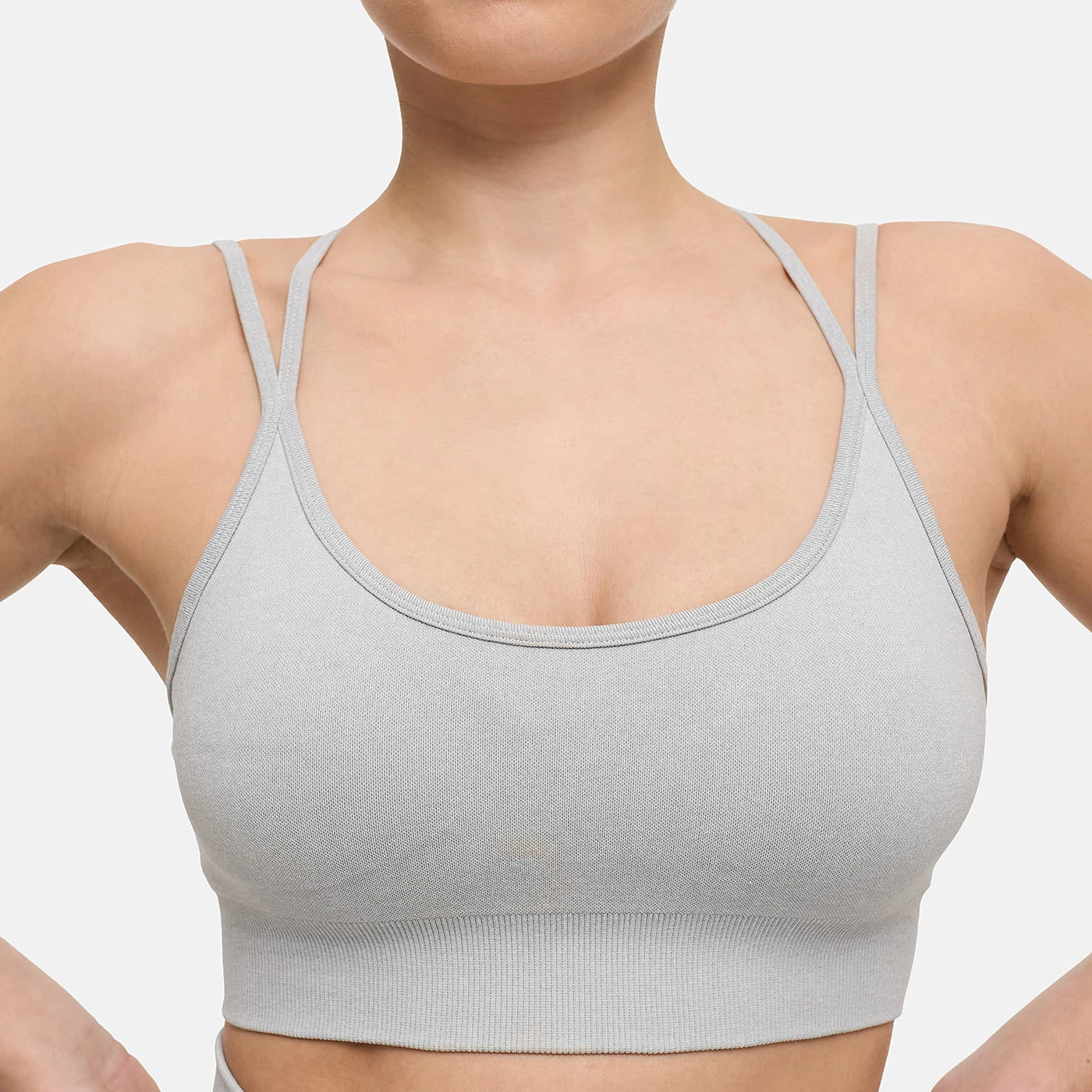 Reggiseno sportivo incrociato senza cuciture