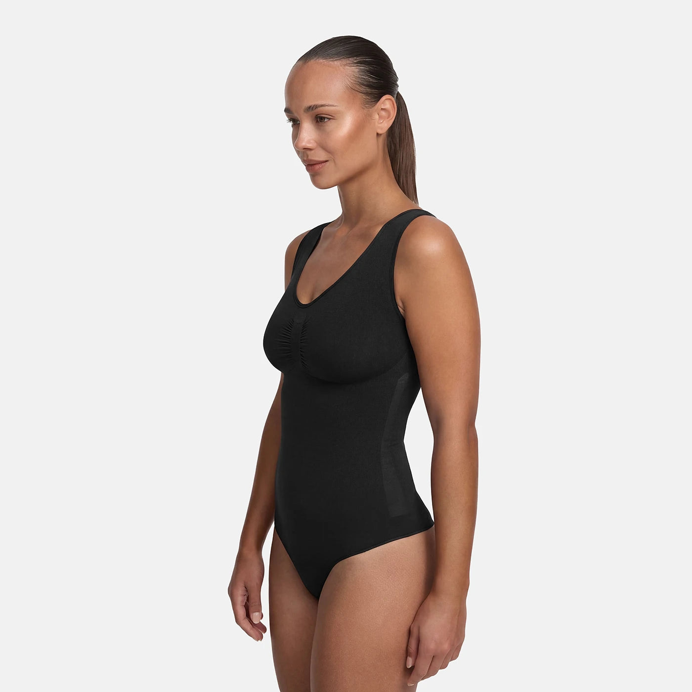 Tank bodysuit sculpting shapewear met slip