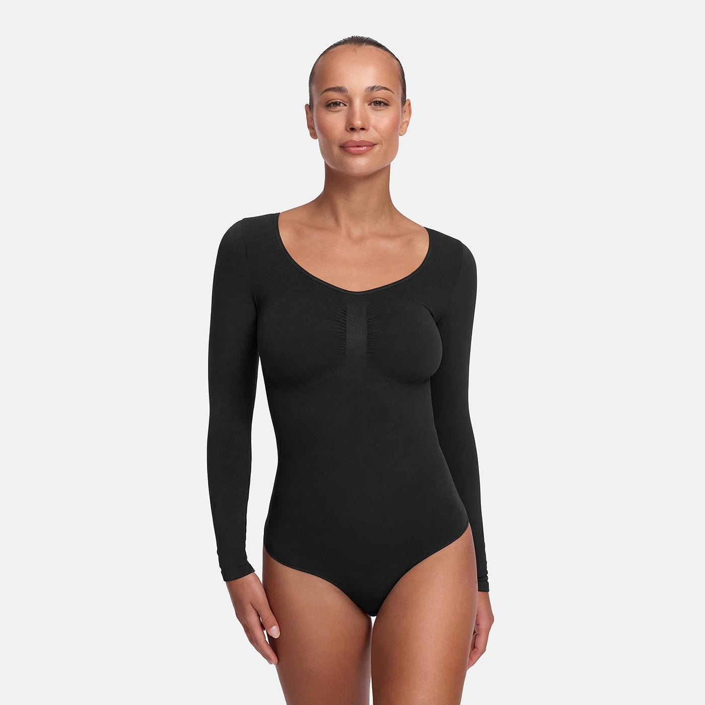 Bodysuit Sculpting Shapewear met lange mouwen (string)