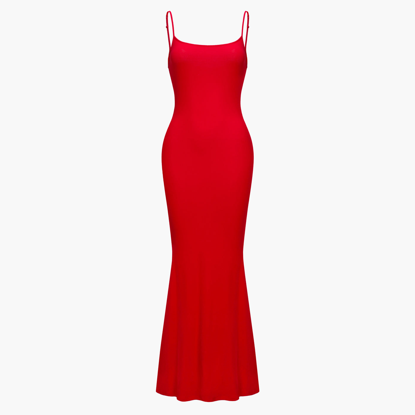 Geribde cami maxi jurk