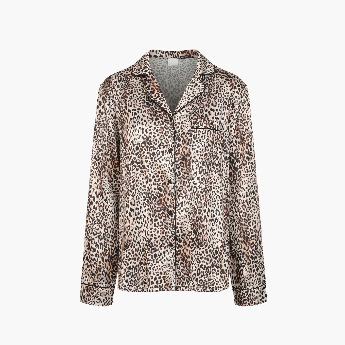 Satijnen pyjamashirt