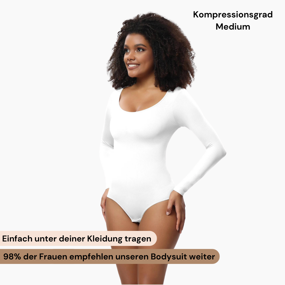 Uzun Kollu Bodysuit Şekillendirici Shapewear