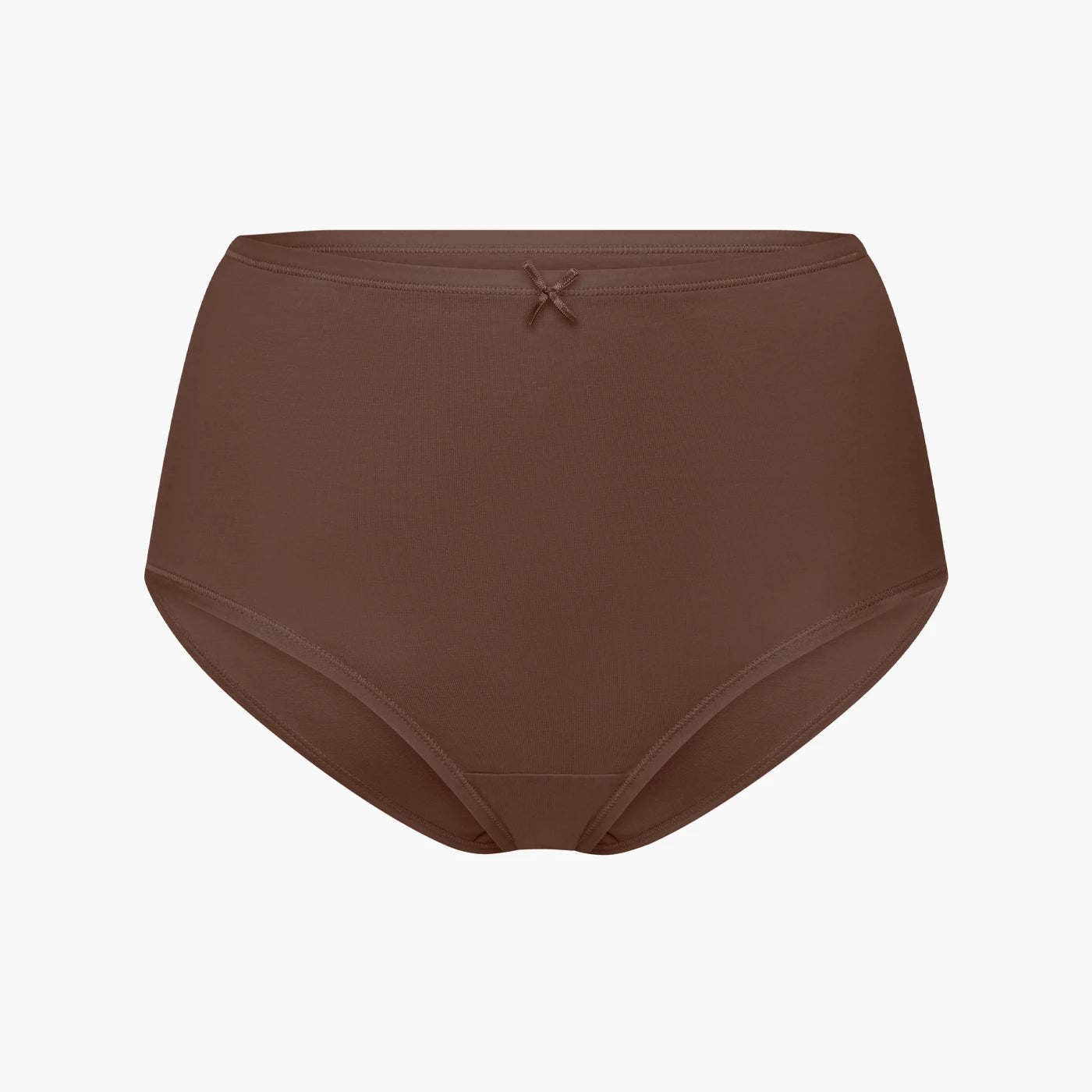 سروال قصير قطني عالي الخصر