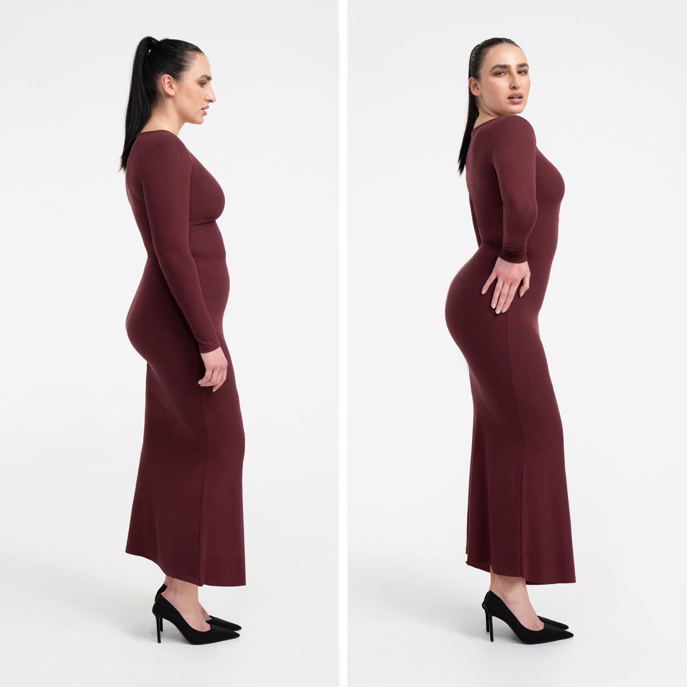 Das Model ist 1,73m groß und trägt Größe L.