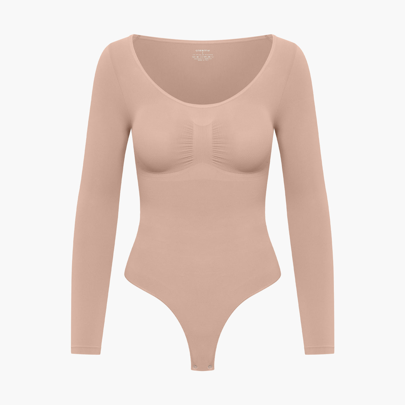 Bodysuit Sculpting Shapewear longsleeve met string - Secret Sales