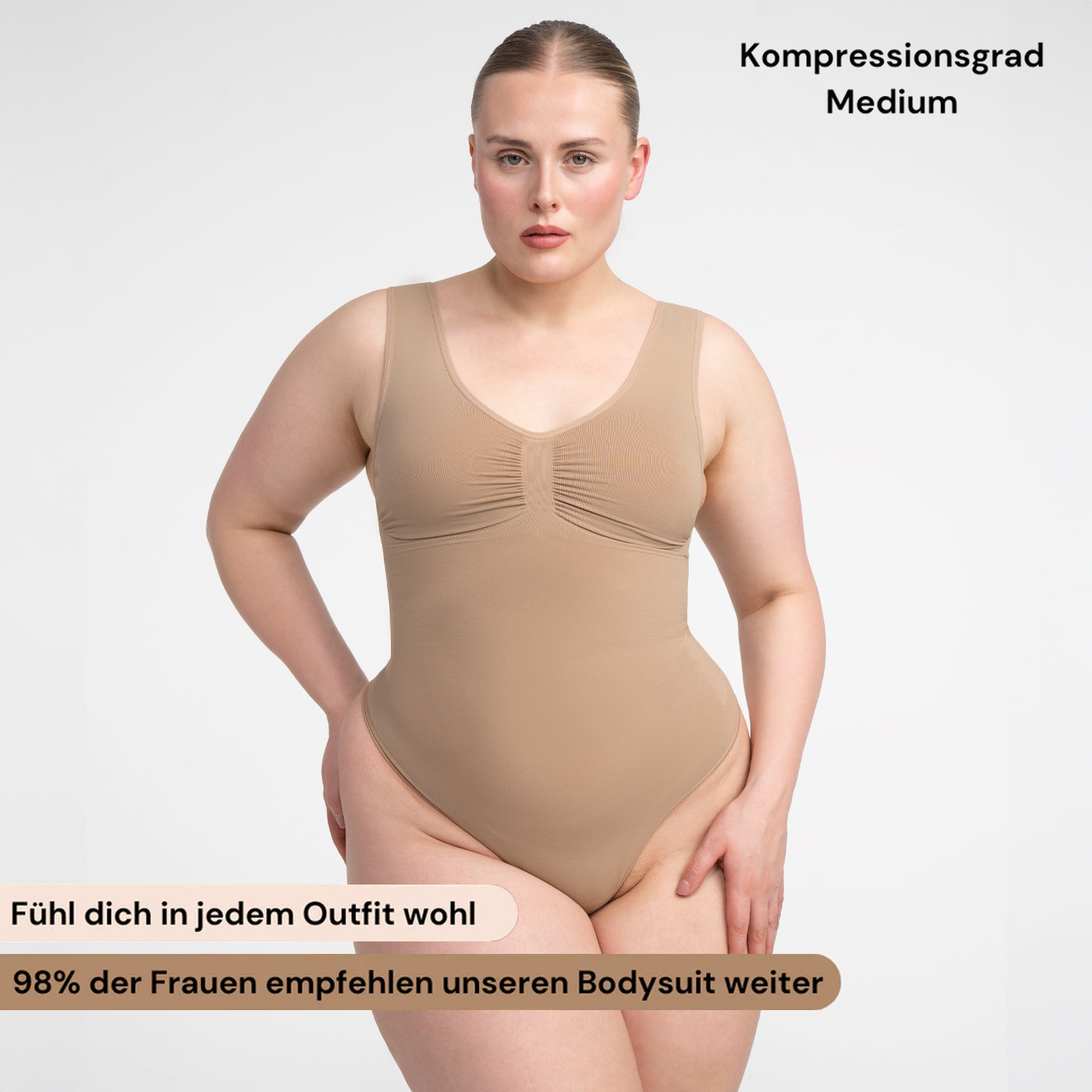 Comfort Tank Bodysuit Sculpting Shapewear mit Slip - Secret Sales