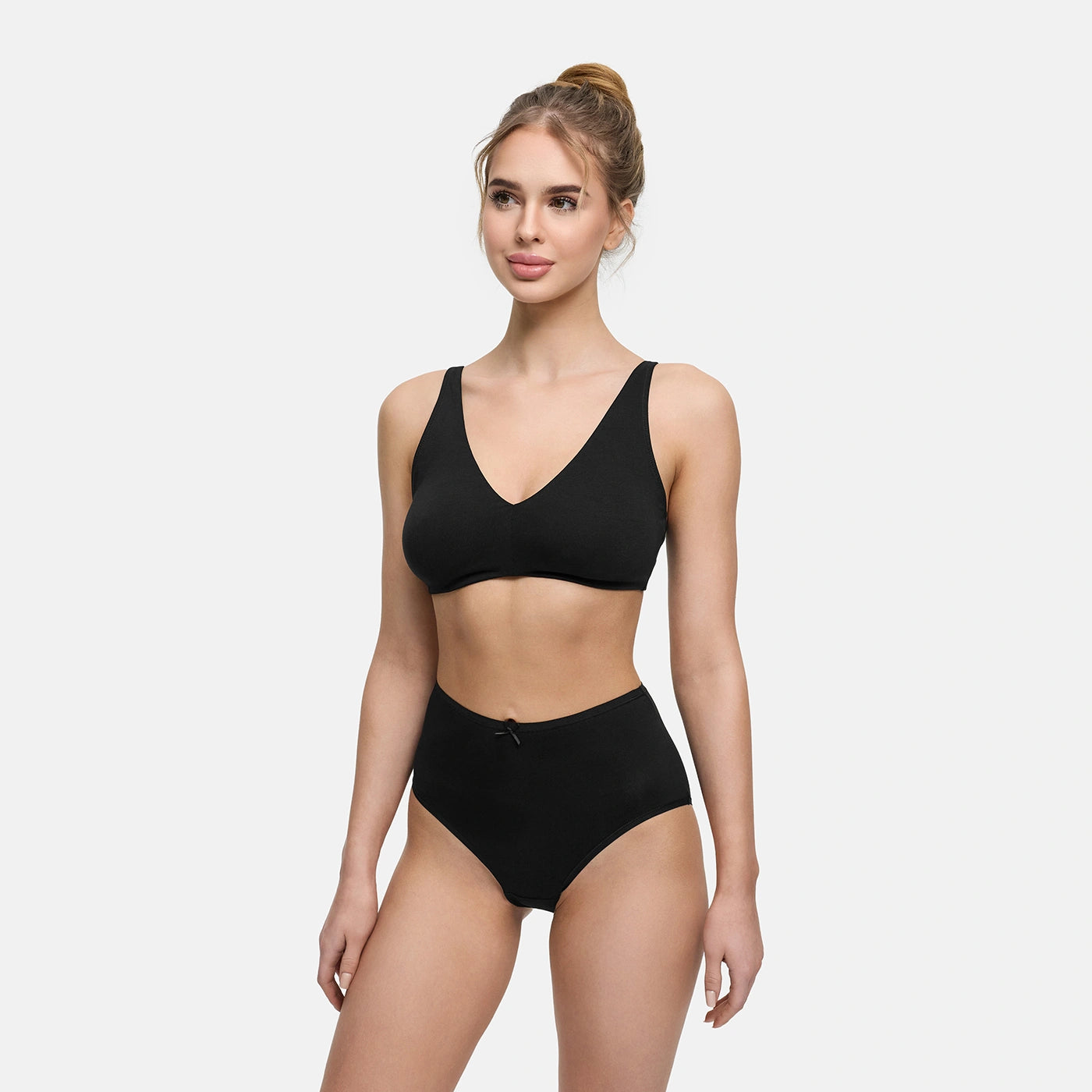 High-waist katoenen slip - 3-pack
