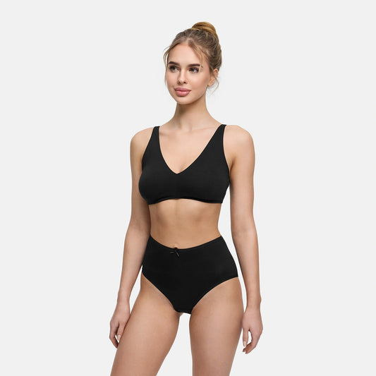 High-Waist Cotton Panties - 3-Pack