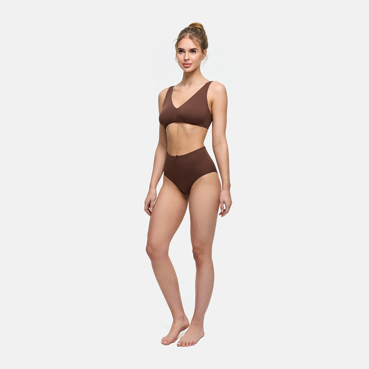 High-waist katoenen slip - 3-pack