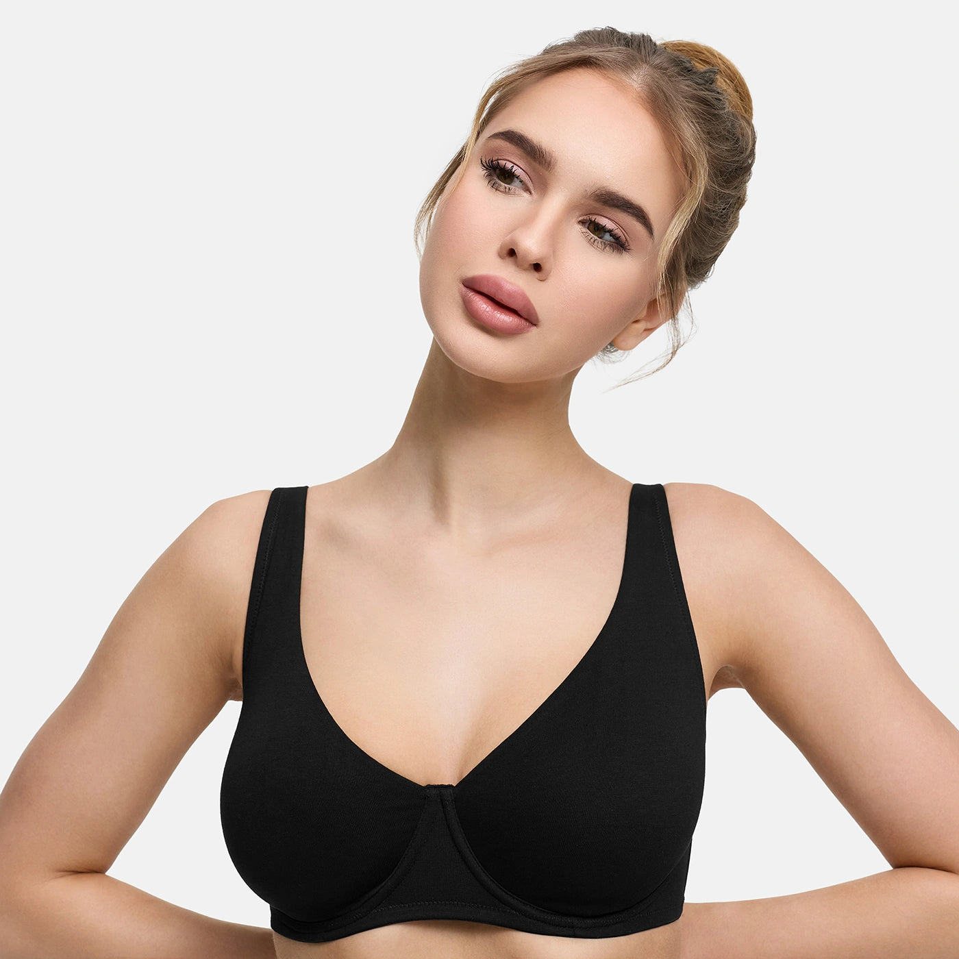 Soutien-gorge à armatures en coton sans rembourrage