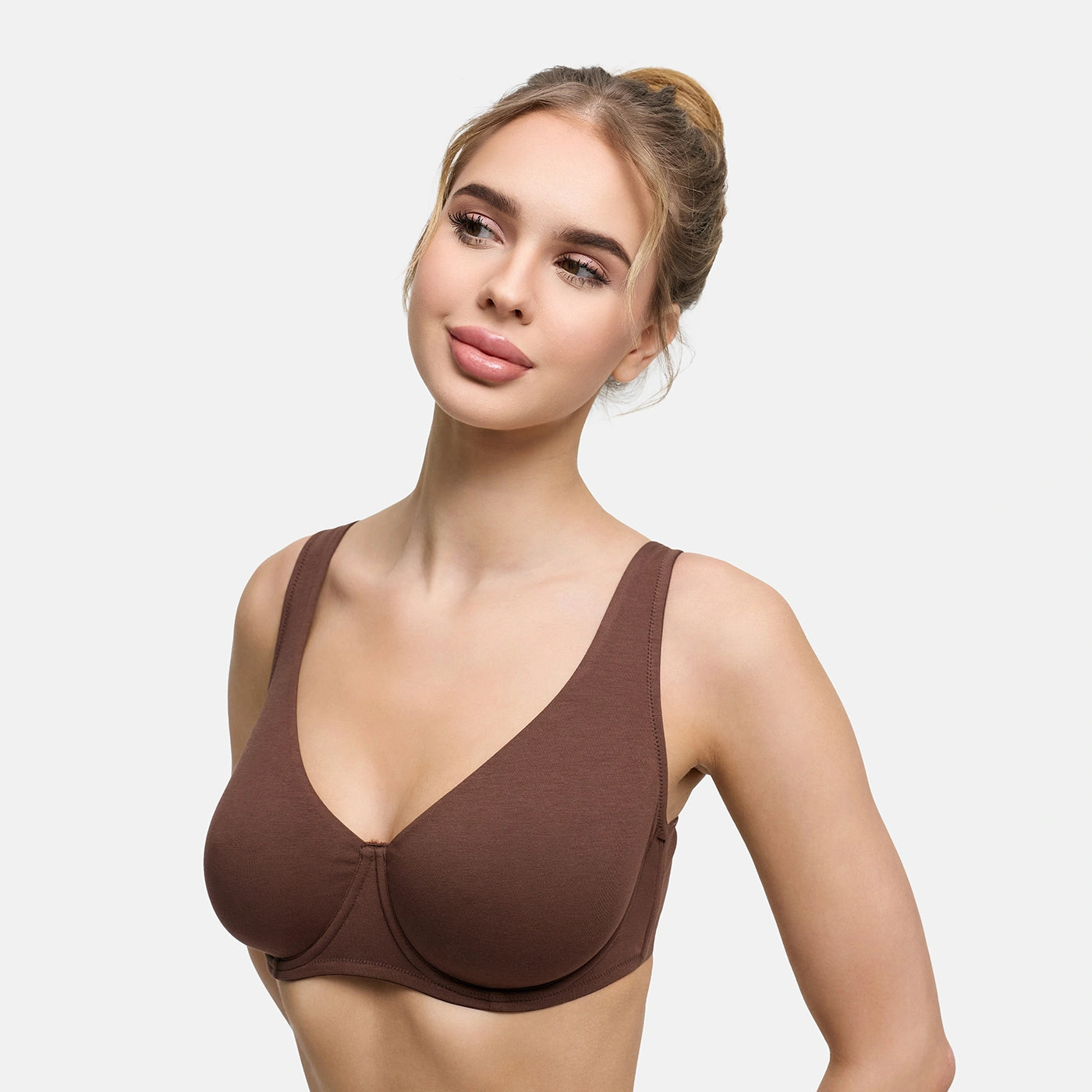 Soutien-gorge à armatures en coton sans rembourrage
