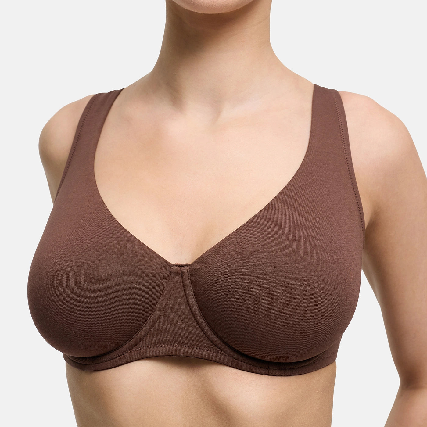Soutien-gorge à armatures en coton sans rembourrage