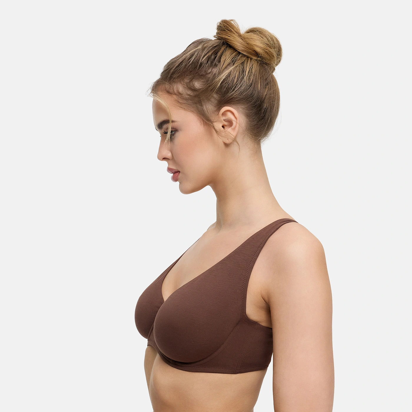 Soutien-gorge à armatures en coton sans rembourrage