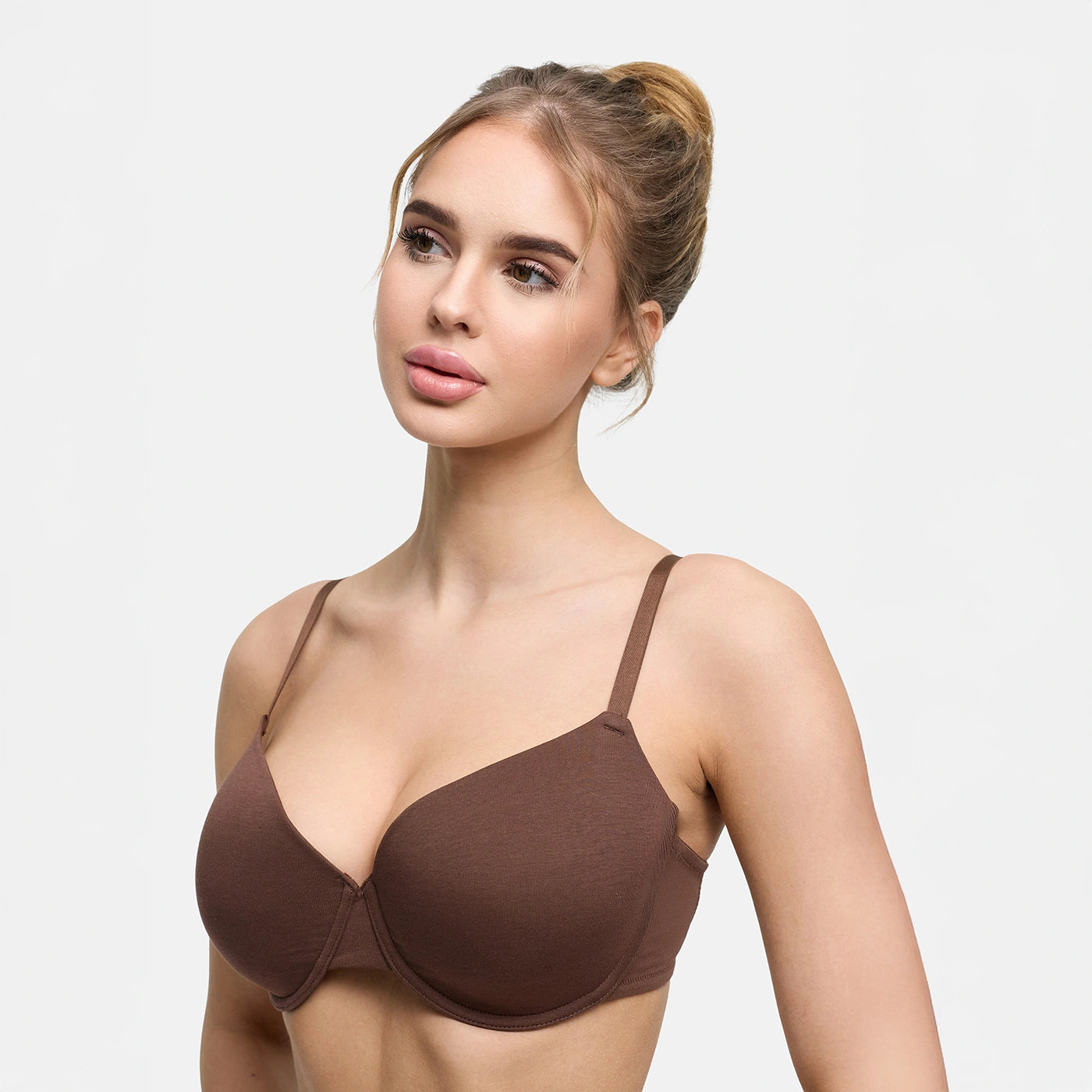 Baumwoll-T-Shirt Bügel-BH