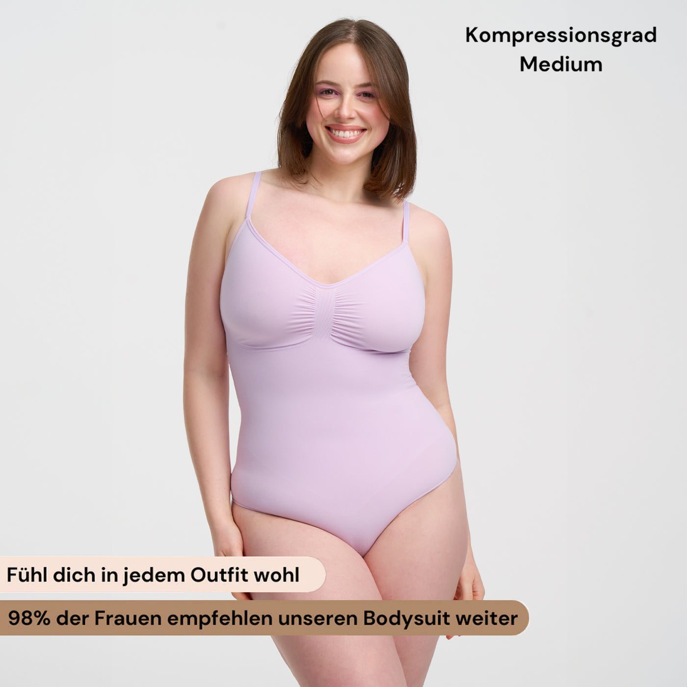 Bodysuit sculpterende shapewear met slip