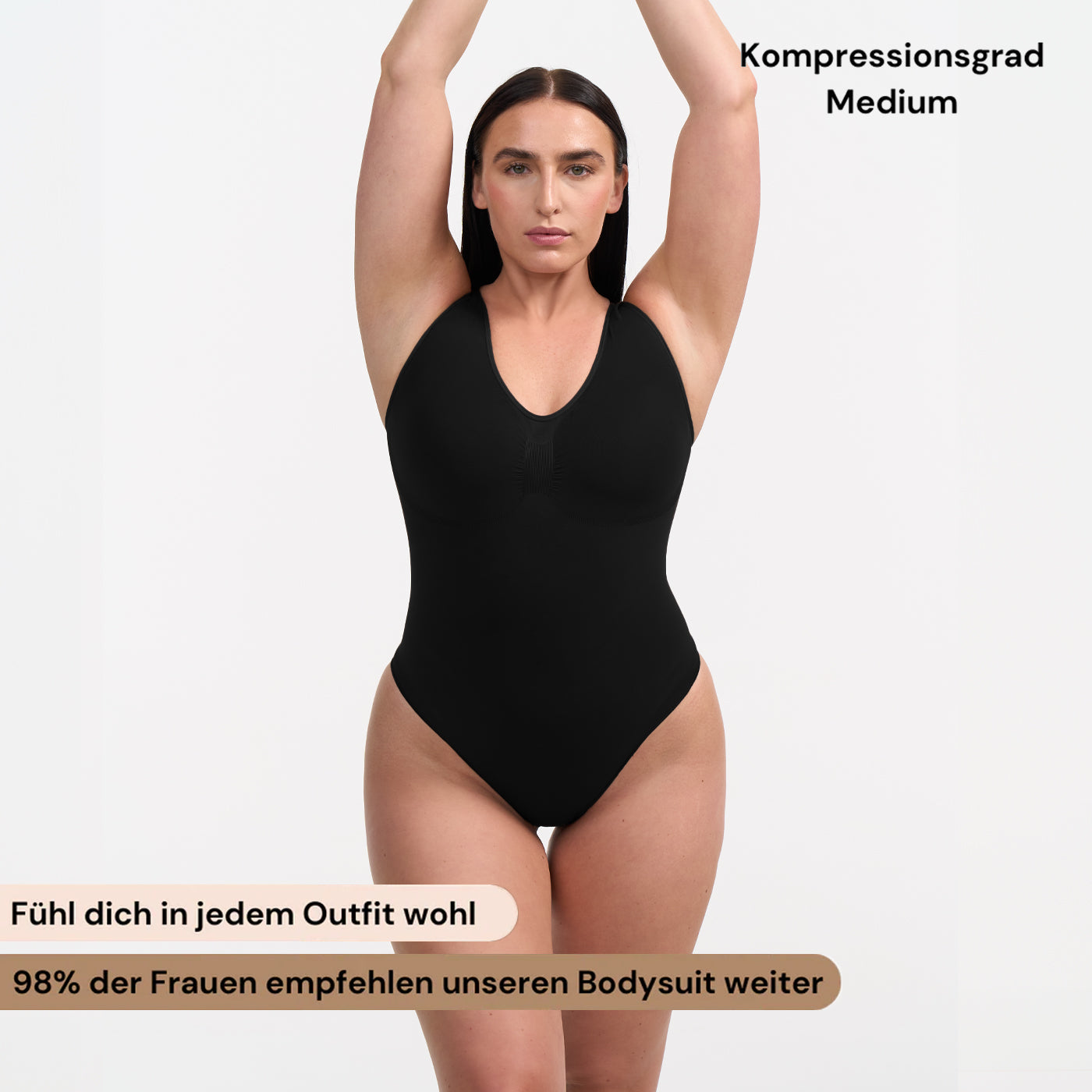 Tank Bodysuit Sculpting Shapewear mit Slip