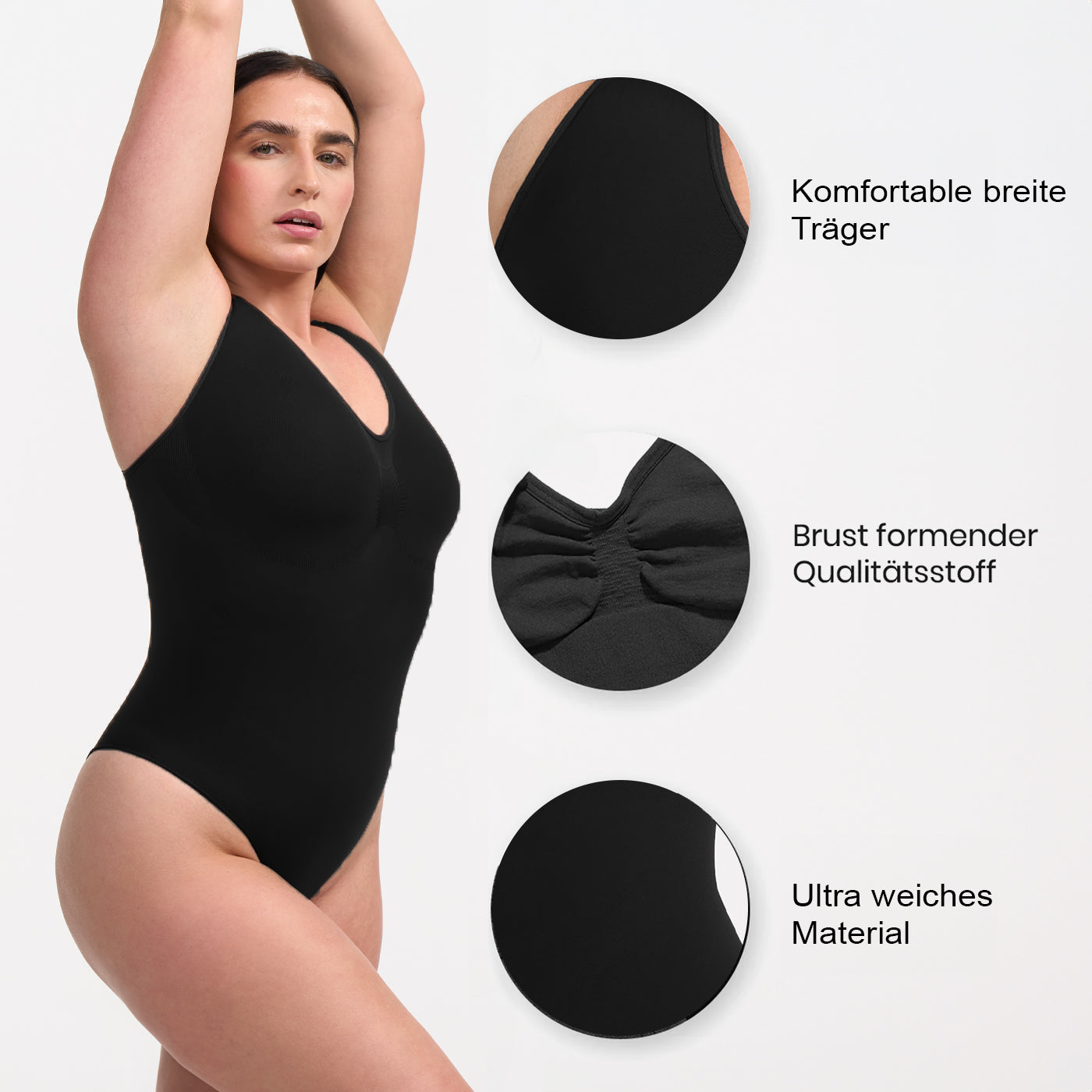 Tank Bodysuit Sculpting Shapewear mit Slip