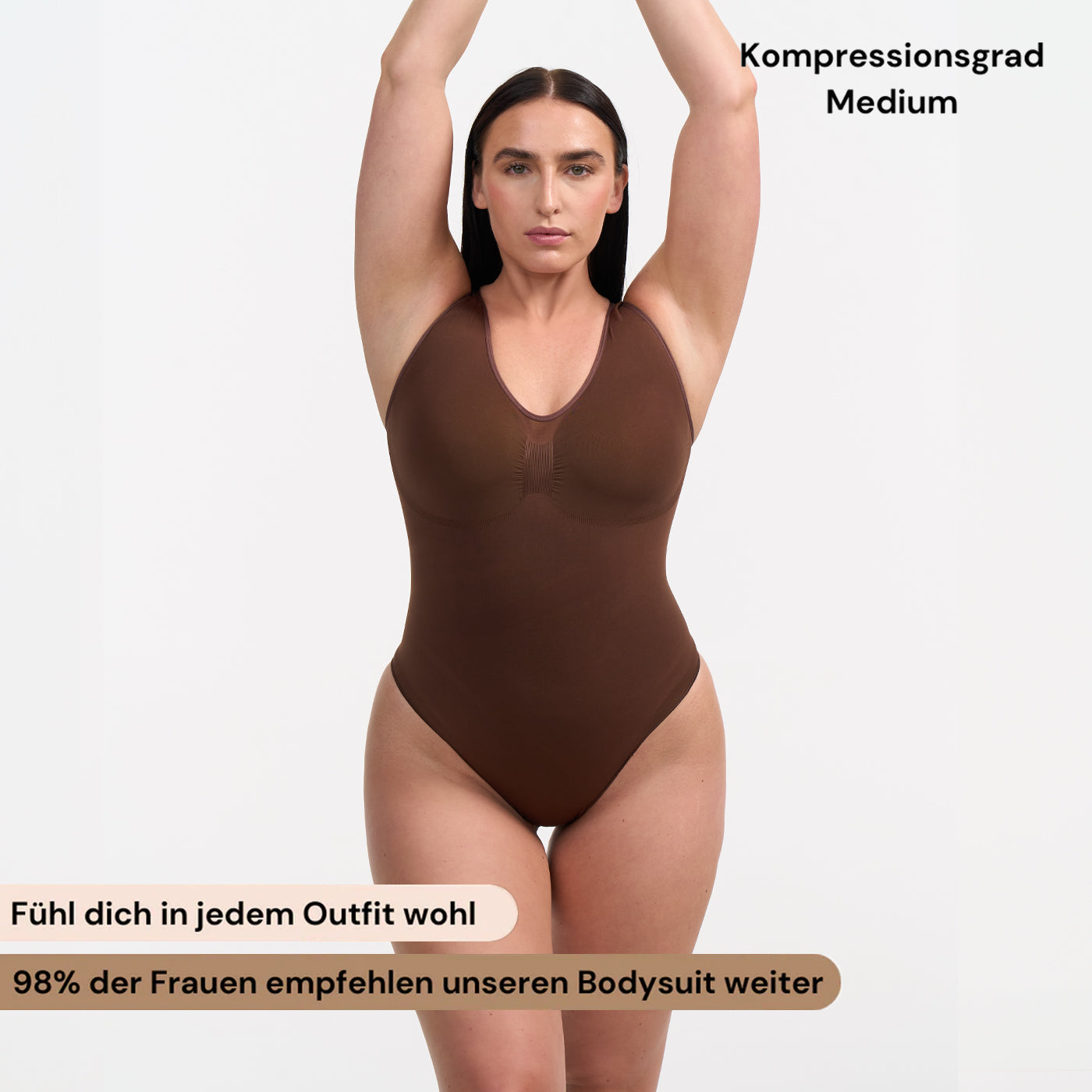 Tank Bodysuit Sculpting Shapewear mit Slip