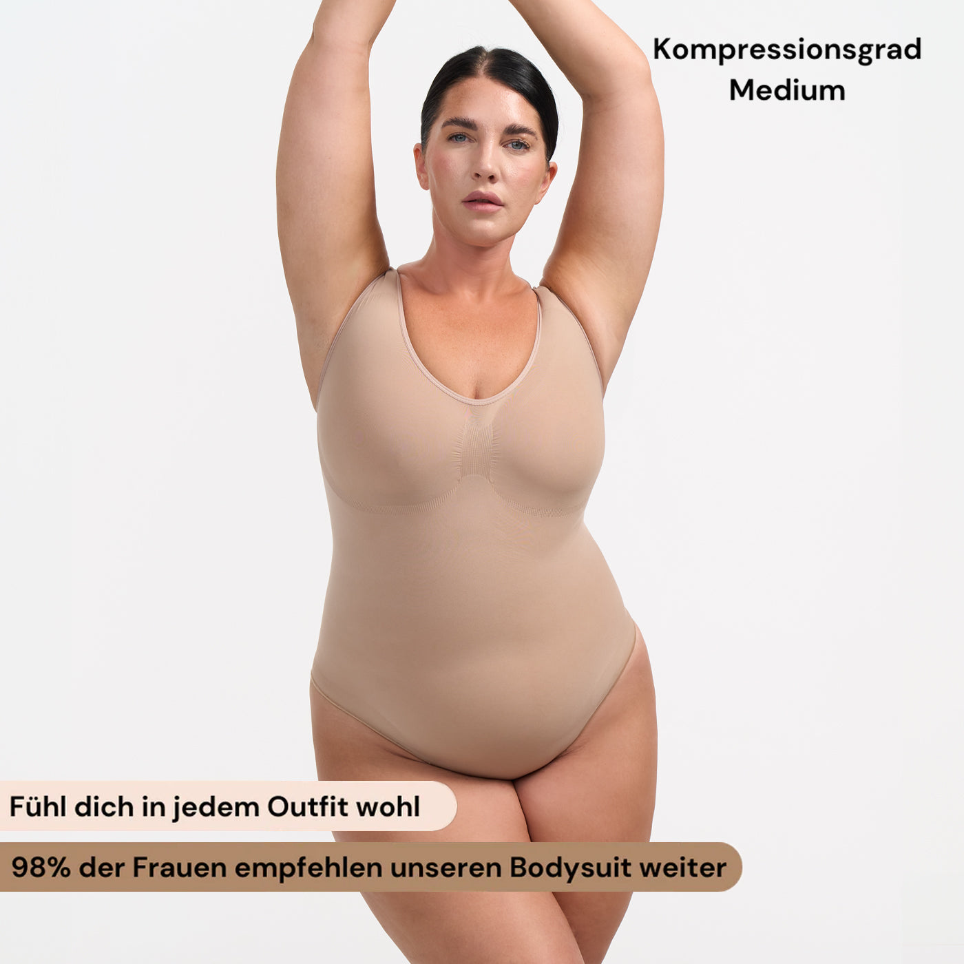 Tank Bodysuit Sculpting Shapewear mit Slip