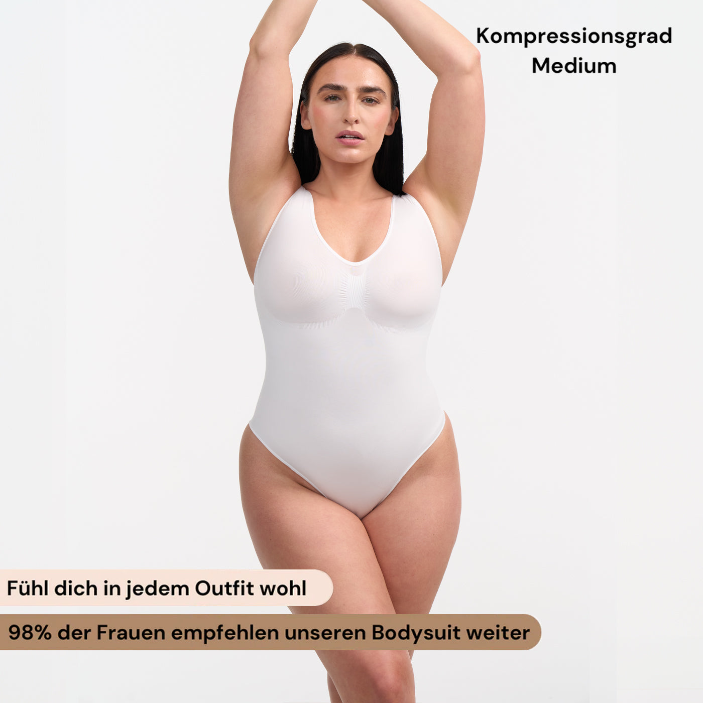 Tank Bodysuit Sculpting Shapewear mit Slip