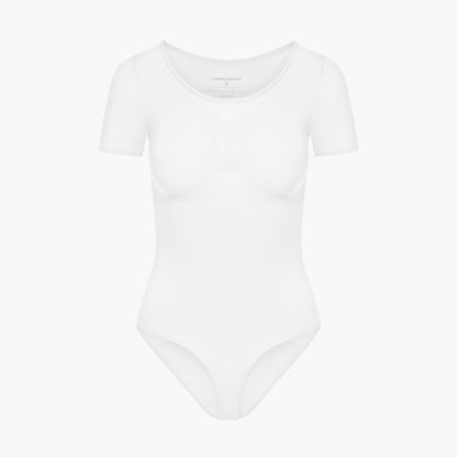 Body reductor moldeador estilo camiseta con corte slip