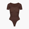Body contenitivo modellante a T-shirt con perizoma