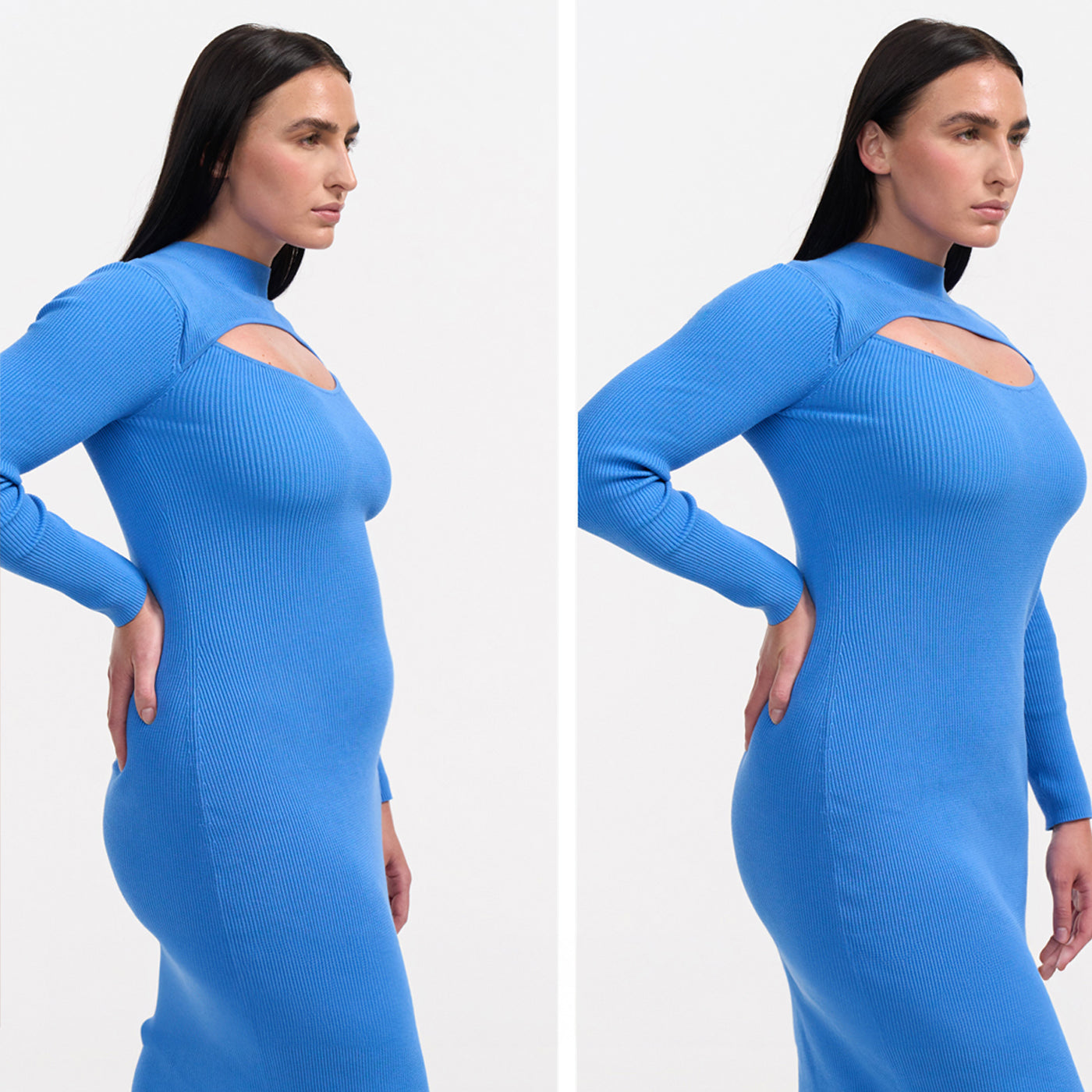 Das Model ist 1,73m groß und trägt Größe L.