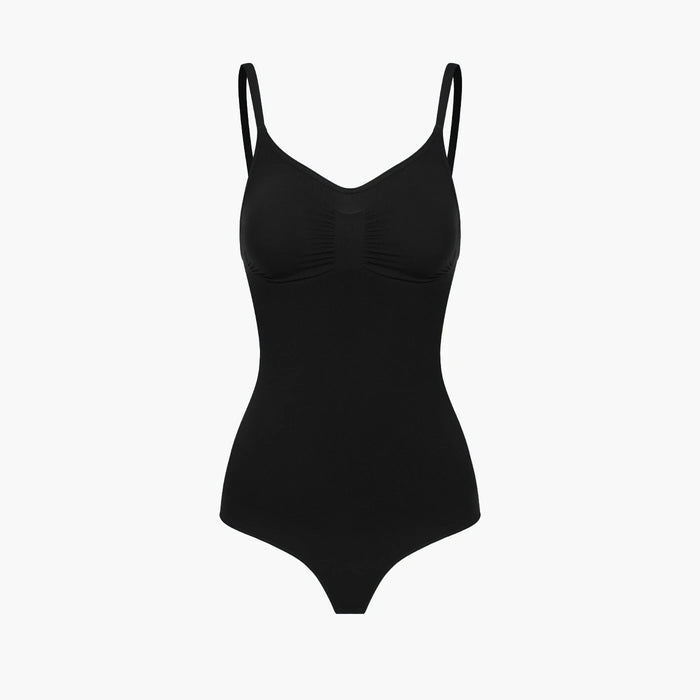 Bodysuit Sculpting Shapewear mit String - Schwarz - Image 1