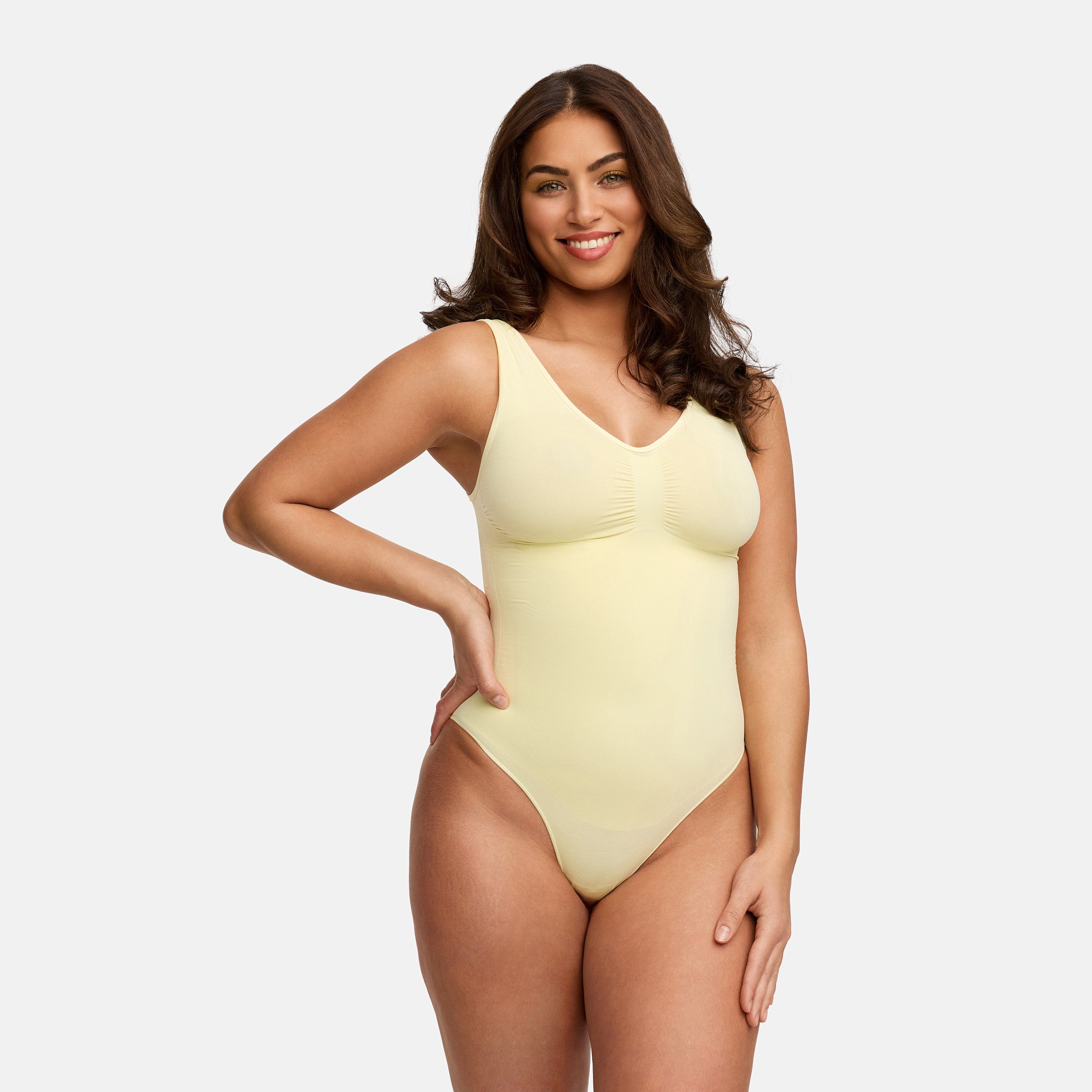 Tank Bodysuit Sculpting Shapewear mit Slip