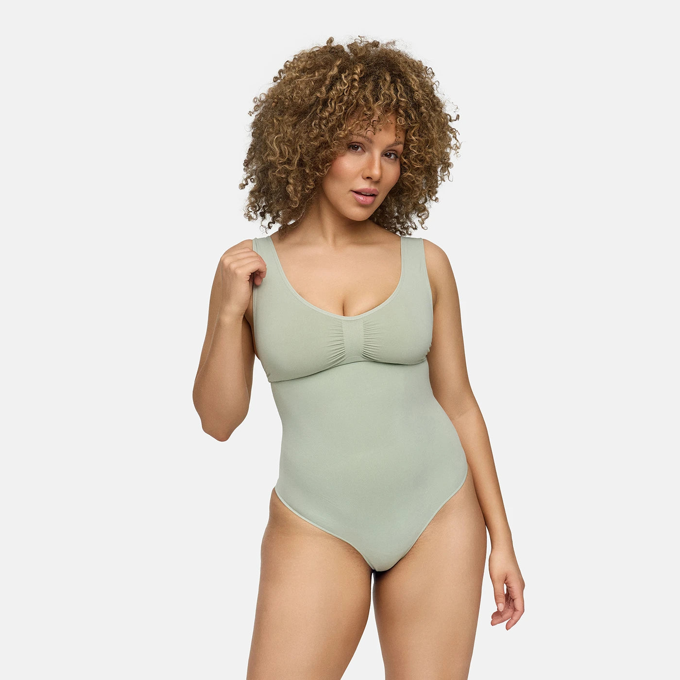 Tank Bodysuit Sculpting Shapewear mit String
