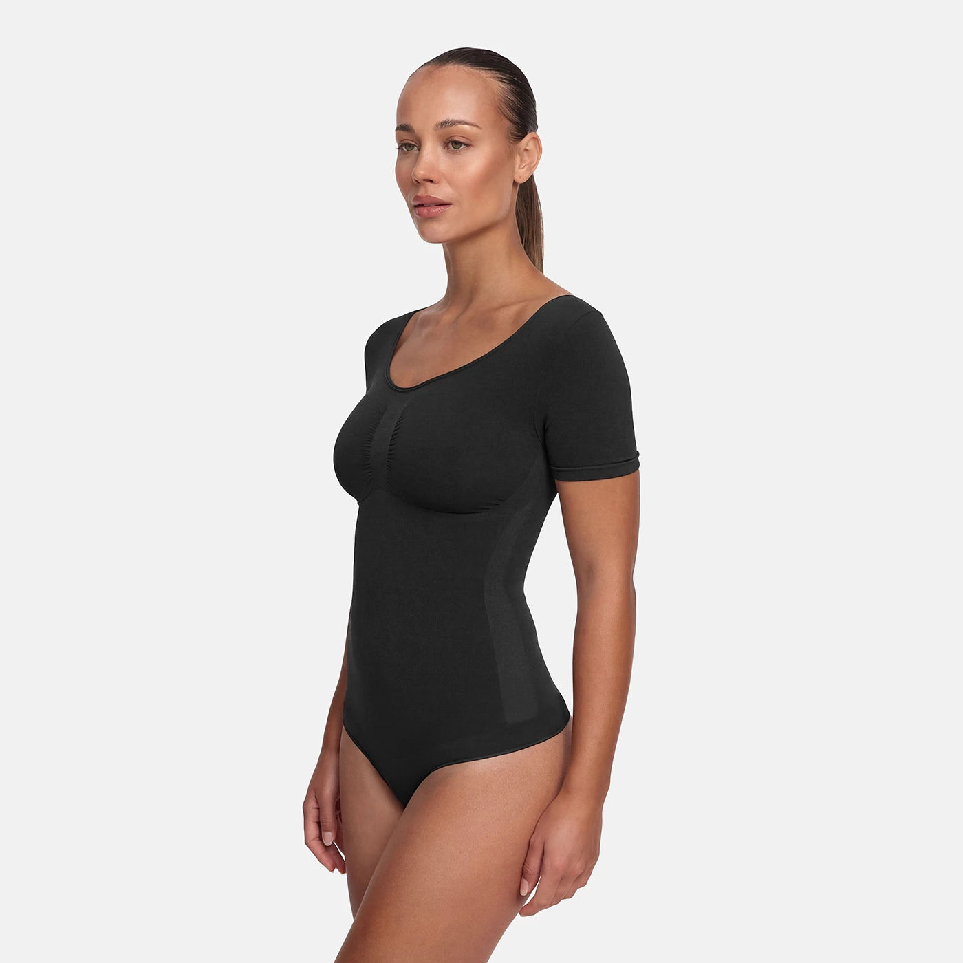 T-Shirt Bodysuit Sculpting Shapewear mit Slip